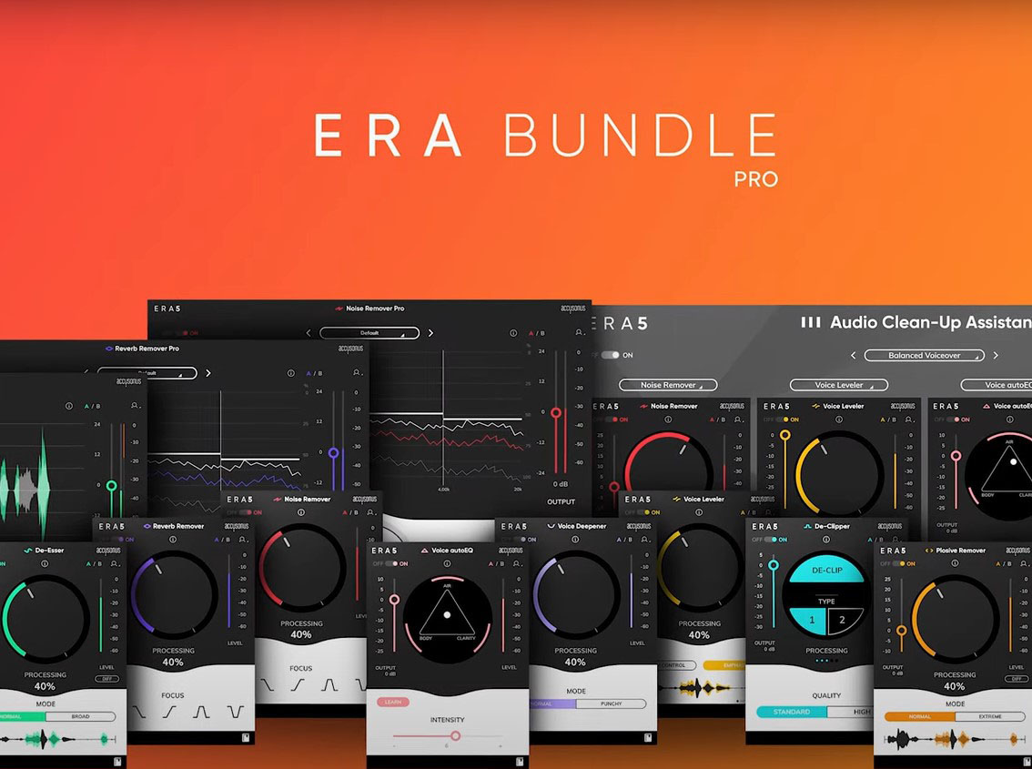 Accusonus ERA Bundle Pro v4.0.0 音频降噪修复处理综合插件-251编曲网
