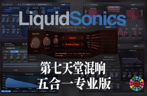 LiquidSonics 第七天堂混响 5合1套装 专业版 Win （包含Liquid Sonics Seventh Heaven Professional Seventh Heaven Professional Library Cinematic Rooms Professional Reverberate Lustrous Plates Illusion）-251编曲网
