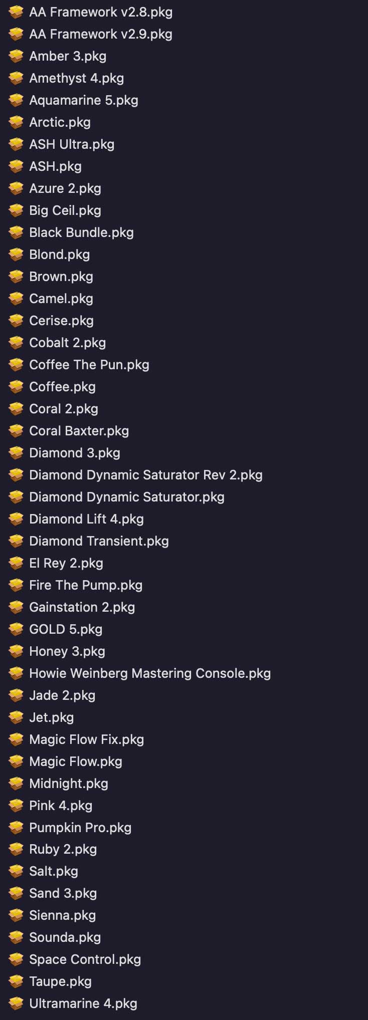 图片[2]-AA插件 45套合集 Acustica Audio Plugins Bundle v2023.12 Mac （包含Amber 3 Howie Weinberg Mastering Console Sand 3 Pink 4 Gainstation 1 & 2 Ultramarine 4 Taupe Honey 3 Amethyst 4 El Rey 2 Blond Big Ceil Diamond Transient Diamond 3 Amethyst 4 Azure 2 Ruby 2 Coral 2 Brown Camel Coffee Cerise Cobalt 2 Jade 2 Fire The Pump Black Bundle  Space Control Salt Magic Flow Gold 5 Ash Ultra Ash Pumpkin Pro Jet Arctic El Rey 2 Aquamarine 5 Sienna  Midnight Sounda Diamond Lift 4 Diamond Dynamic Saturator Coffee The Pun Coral Baxter Framework ）-251编曲网