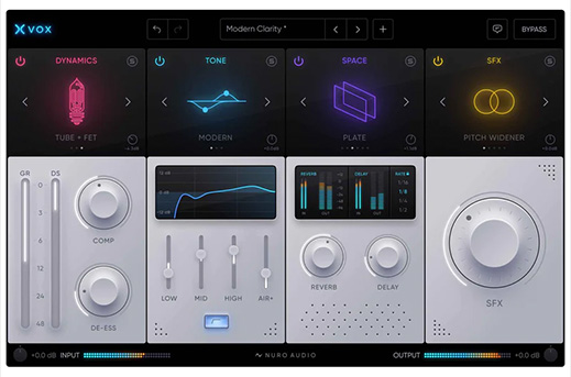 智能人声混音插件 Nuro Audio Xvox v1.1.2&v1.1.3-251编曲网