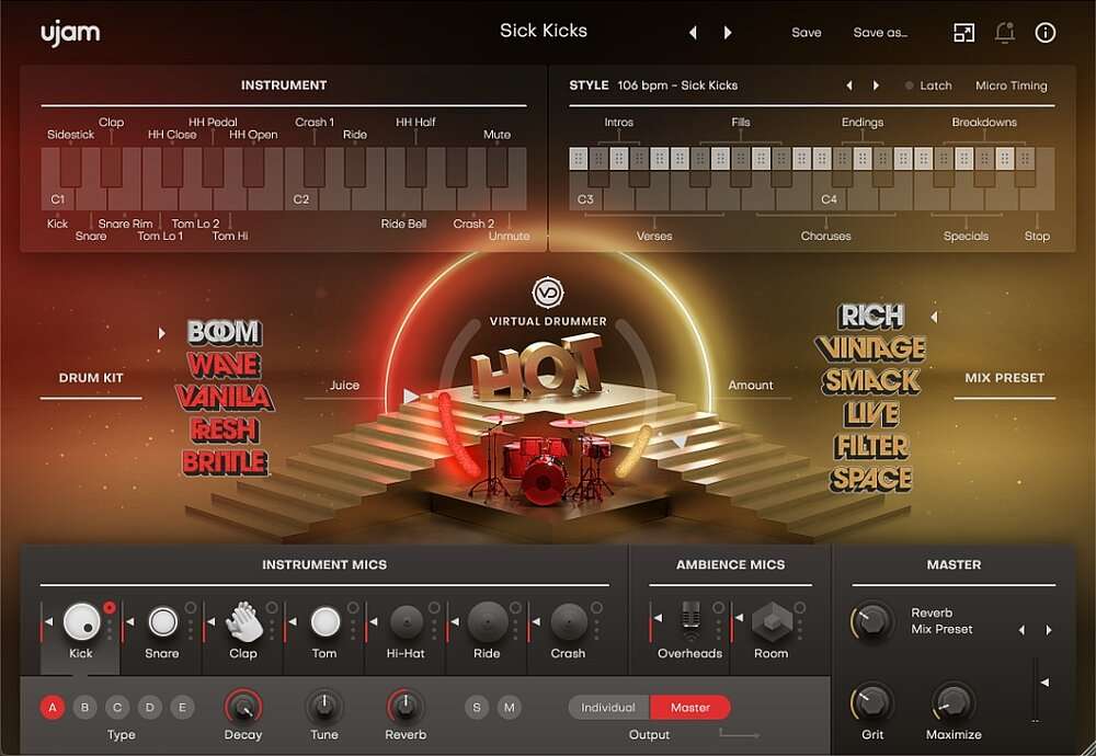 图片[2]-虚拟鼓手合集 uJAM Virtual Drummer v2.1.1 （包含DEEP HEAVY HOT LEGEND BRUTE PHAT SOLID）-251编曲网
