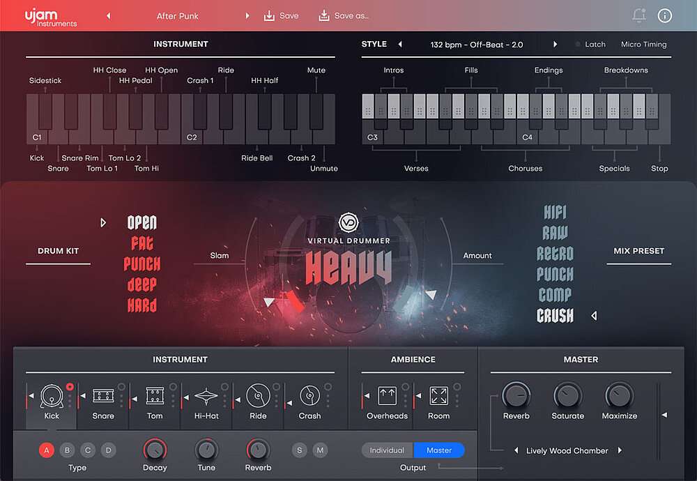 图片[6]-虚拟鼓手合集 uJAM Virtual Drummer v2.1.1 （包含DEEP HEAVY HOT LEGEND BRUTE PHAT SOLID）-251编曲网