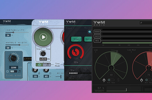 11个LoFi效果合集 Yum Audio Plugins Bundle v2024.11 （The Grater Spread Slap By Mr Bill LoFi Tapestop LoFi Playtime Pitch Dropout Flux Machine Drifter Extractor Crispy Clip）-251编曲网