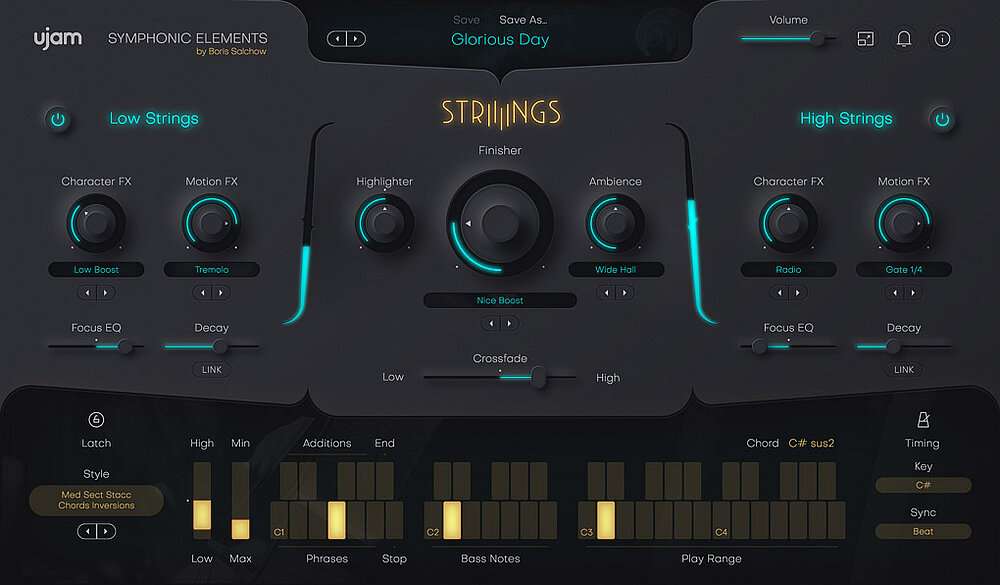 电影弦乐合奏音源 uJAM Symphonic Elements STRIIIINGS v1.2.2-251编曲网