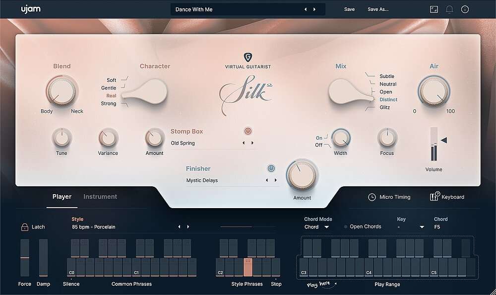 虚拟尼龙弦吉他音源 UJAM Virtual Guitarist SILK 2 v2.4.0-251编曲网
