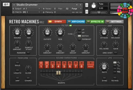 复古键盘合成音色 Native Instruments Retro Machines MK2-251编曲网