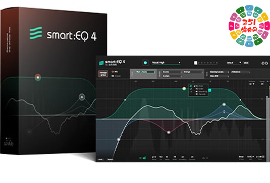 智能均衡效果器 Sonible SmartEQ4 v1.0.2&v1.1.0 （Smart EQ4 ）-251编曲网