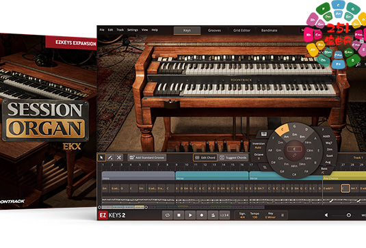 EZkeys 2 拓展管风琴音色库 Toontrack Session Organ EKX v1.0.0-251编曲网