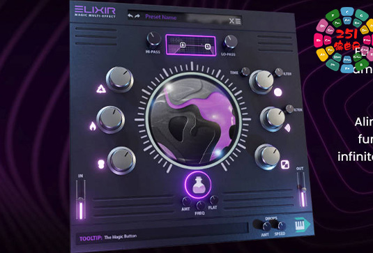 多效果插件 Midilatino Elixir Multi-Effect Plugin v1.0.0-251编曲网