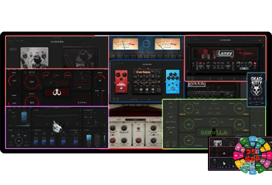 6个吉他贝斯效果插件 Aurora DSP Plugins v2024.8 BUBBiX Win （包含Banshee Nano EQ510 Gorilla Laboga Mr Hector Laney Ironheart Dead Kitty）-251编曲网