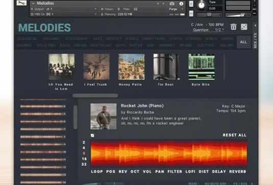 综合旋律Loops音色库 Fluffy Audio Melodies-251编曲网