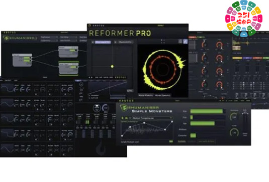 人声乐器音效设计套装 Krotos Plugins Collection v2024.7 R2R Win （包含Krotos Weaponiser Fully Loaded Assets Reformer Pro Dehumaniser Simple Monsters Dehumaniser II）-251编曲网