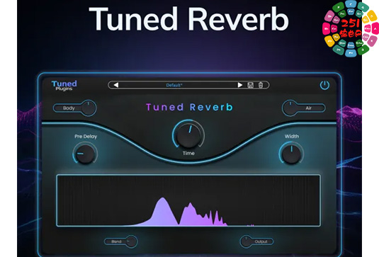 人声音调混响插件 Tuned Plugins Tuned Reverb v1.0.32 BUBBiX Win-251编曲网
