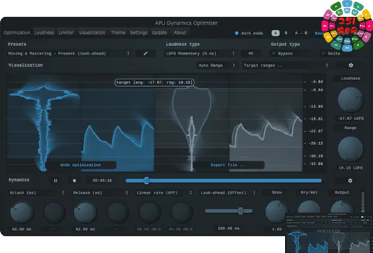 响度动态优化插件 APU Software APU Dynamics Optimizer v2.9.2 R2R-251编曲网