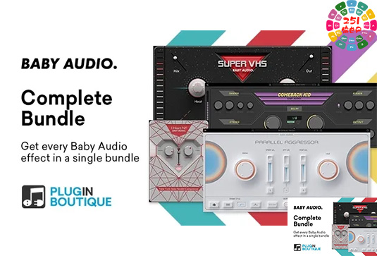 效果插件合集包 Baby Audio Plugins Bundle v2024.4 （包含BabyAudio Comeback Kid I Heart NY Parallel Aggressor Spaced Out Super VHS ）-251编曲网