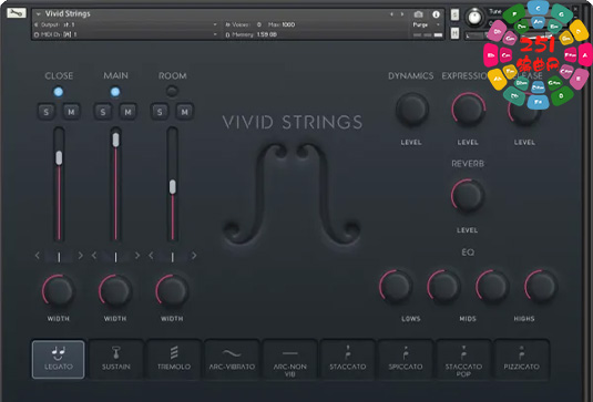 中提琴音色库 Pulse Audio Vivid Strings Violas-251编曲网