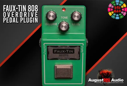 吉他过载踏板效果器 AugustRose Audio Faux-Tin 808 v1.2.0 R2R Win （August Rose）-251编曲网