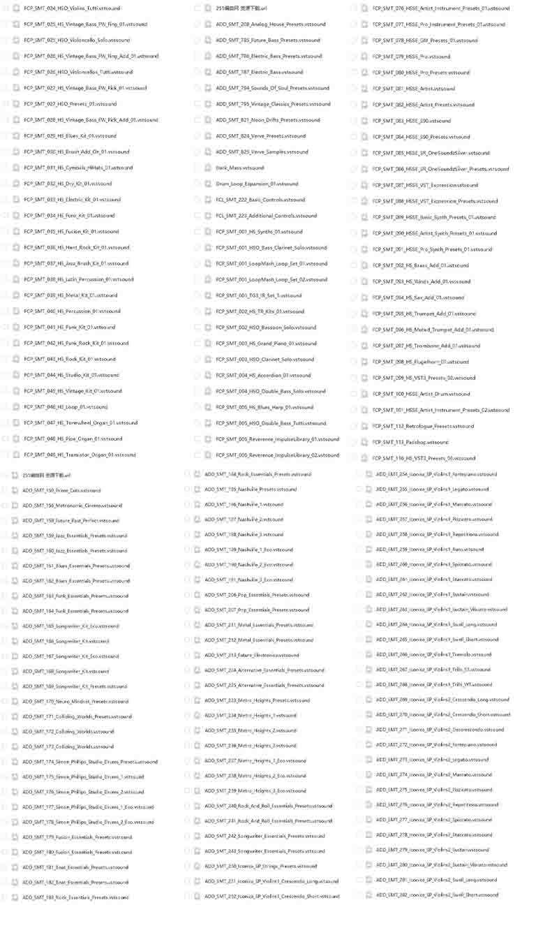 图片[2]-92G原厂+217G拓展 Steinberg Cubase Nuendo VstSound 音源（完整版 Vst Sound）-251编曲网