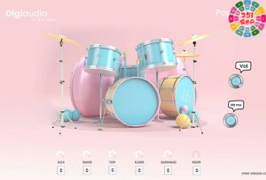 专为流行朋克/摇滚设计的鼓 Digi Audio Pop Pink Drums v2-251编曲网