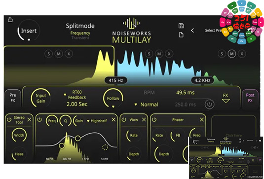 多频段瞬态延迟效果器 NoiseWorksAudio Multilay v1.0.0 Win （Noise Works Audio）-251编曲网