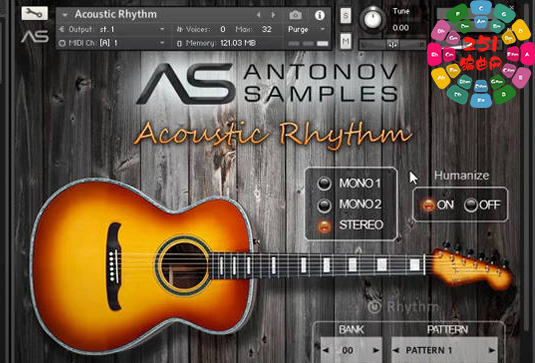 原声节奏吉他音色 Antonov Samples Acoustic Rhythm （AntonovSamples）-251编曲网