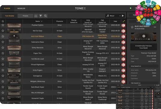 电吉他音色模型预设合集 IK Multimedia ToneX Presets Bundle v2025.1-251编曲网