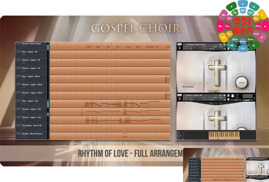 福音合唱团音源 Musical Sampling Gospel Choir-251编曲网