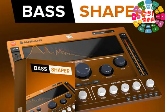 贝斯塑形效果器 W.A. Production BassShaper v1.0.0 BUBBiX Win （WA Production Bass Shaper W A）-251编曲网