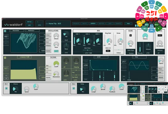 模拟合成器 Waldorf Blofeld Plugin v1.0.0 R2R-251编曲网