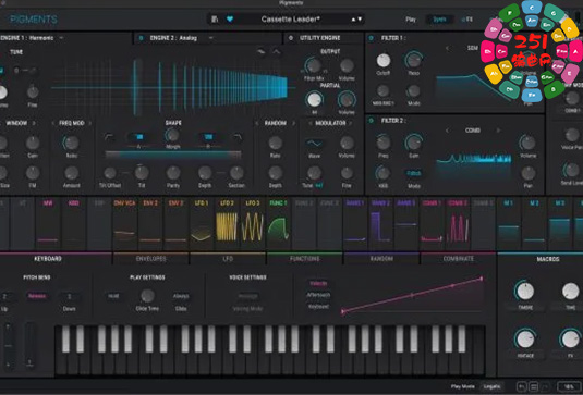 混合电子合成器 Arturia Pigments v6.0.2-251编曲网