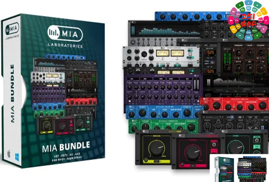 综合混音插件套装 MIA Laboratories MIA BUNDLE v1.0.0 R2R Win （包含Musiqual RED MkII Musiqual GREEN MkII Musiqual BLUE MkII 590 358 Enhancer MkII Pi & Phi MKIII 409 Opto Compressor 925 Compressor MkII Mia Compressor ONE 413 Tape Saturator 980 Spark 990 Spark Multiband Mia Delay Δt MkII）-251编曲网