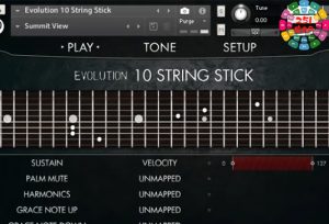 10弦电吉他音源 Orange Tree Samples Evolution 10 String Stick v1.2.5-251编曲网