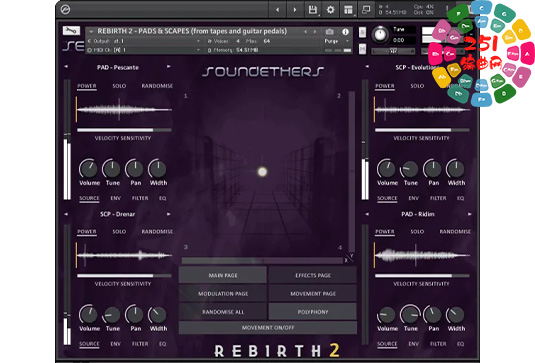 电子音效氛围音源 Soundethers Rebirth 2-251编曲网