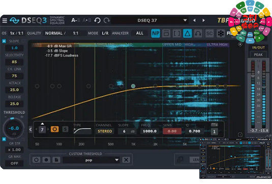 动态均衡器 TBProAudio DSEQ3 v3.9.6 MacOS-MORiA （TBPro Audio DSEQ 3）-251编曲网