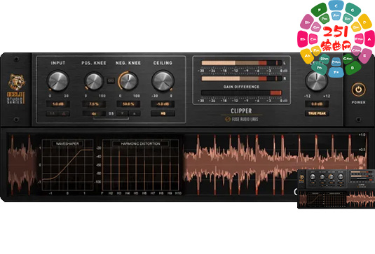 峰值限制器 Fuse Audio Labs OCELOT Clipper v1.0.0 R2R-251编曲网