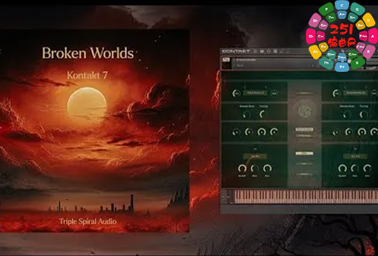 综合氛围合成音源 Triple Spiral Audio Broken Worlds-251编曲网