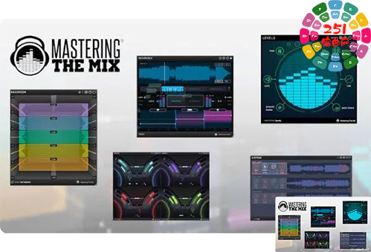 智能母带混音插件套装 Mastering The Mix Bundle v3.2m （包含ANIMATE EXPAND GROW IGNITE PUNCH BASSROOM EXPOSE FUSER LEVELS LIMITER MIXROOM REFERENCE RESO）-251编曲网