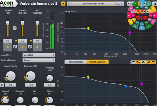 环绕声混响效果器 Acon Digital Verberate Immersive 2 v2.2.10-251编曲网