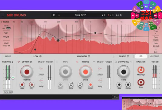 鼓声混音增强插件 Arturia Mix DRUMS v1.0.0-251编曲网