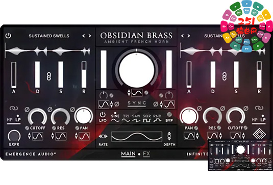 黑曜石铜管乐器音源 Emergence Audio Obsidian Brass v1.0.1-251编曲网