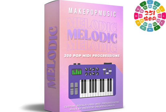 200个和弦进行MIDI文件 Make Pop Music Melodic MIDI Progressions-251编曲网