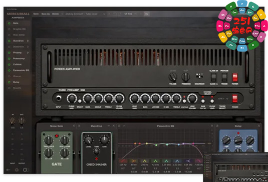 吉他放大效果器 Mercuriall AmpBox v1.6.3 CE Win-251编曲网