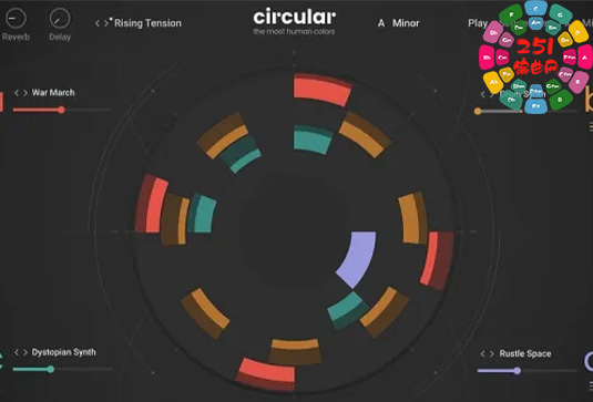 节奏音景氛围音源-Native Instruments Circular v1.0.2-251编曲网