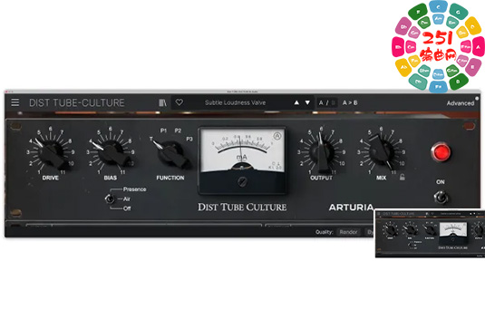 电子管饱和失真效果 Arturia Dist TUBE-CULTURE v1.2.0 Mac MORiA-251编曲网