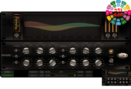 电子管模型均衡器 Kush Audio Hammer Mk2 v1.0.2 R2R Win-251编曲网