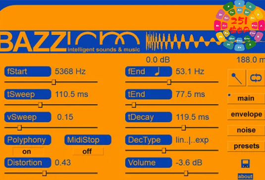 智能鼓机合成器 ISM BazzISM v2.5.5 R2R-251编曲网