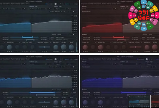 6个动态优化效果插件合集 APU Software APU Loudness Collection v4.3.6 Mac-251编曲网