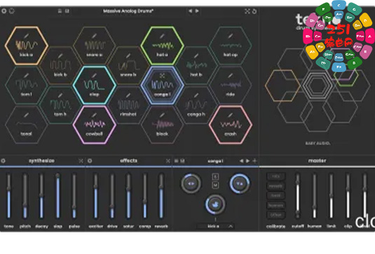 鼓机合成器 Baby Audio Tekno v1.0.0 Win-251编曲网