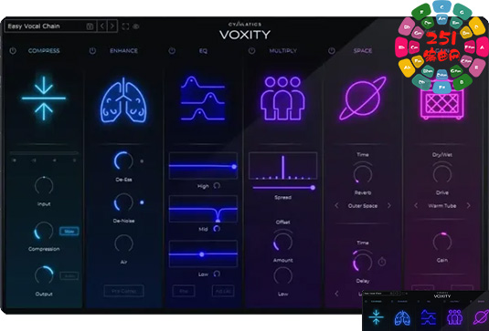 人声综合混音插件 Cymatics VOXITY Vocal Mixing Plugin v1.0.0-251编曲网