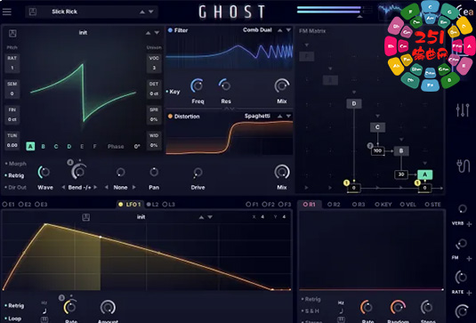 调频合成器 Exacoustics GHOST v1.1.8 R2R Win-251编曲网